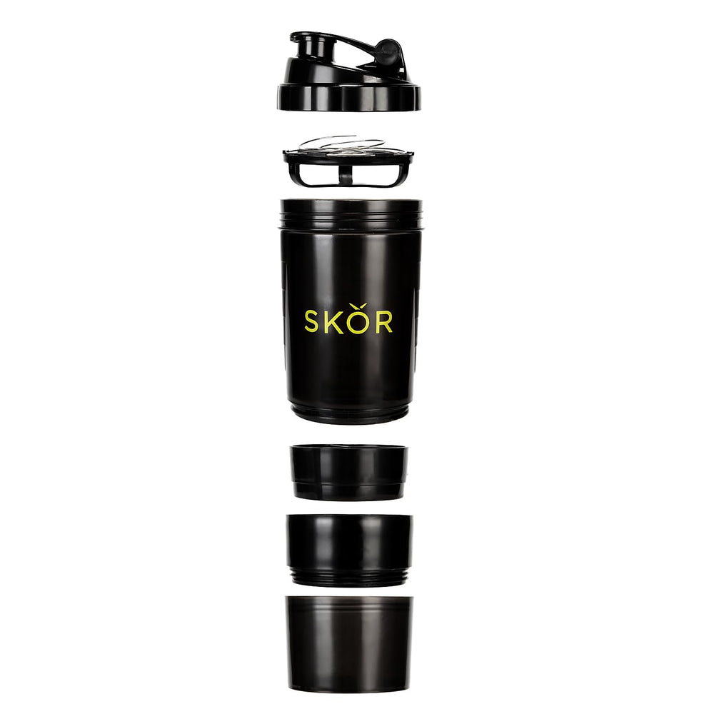 Dishwasher safe SKOR shaker is BPA free and easy to clean after workouts