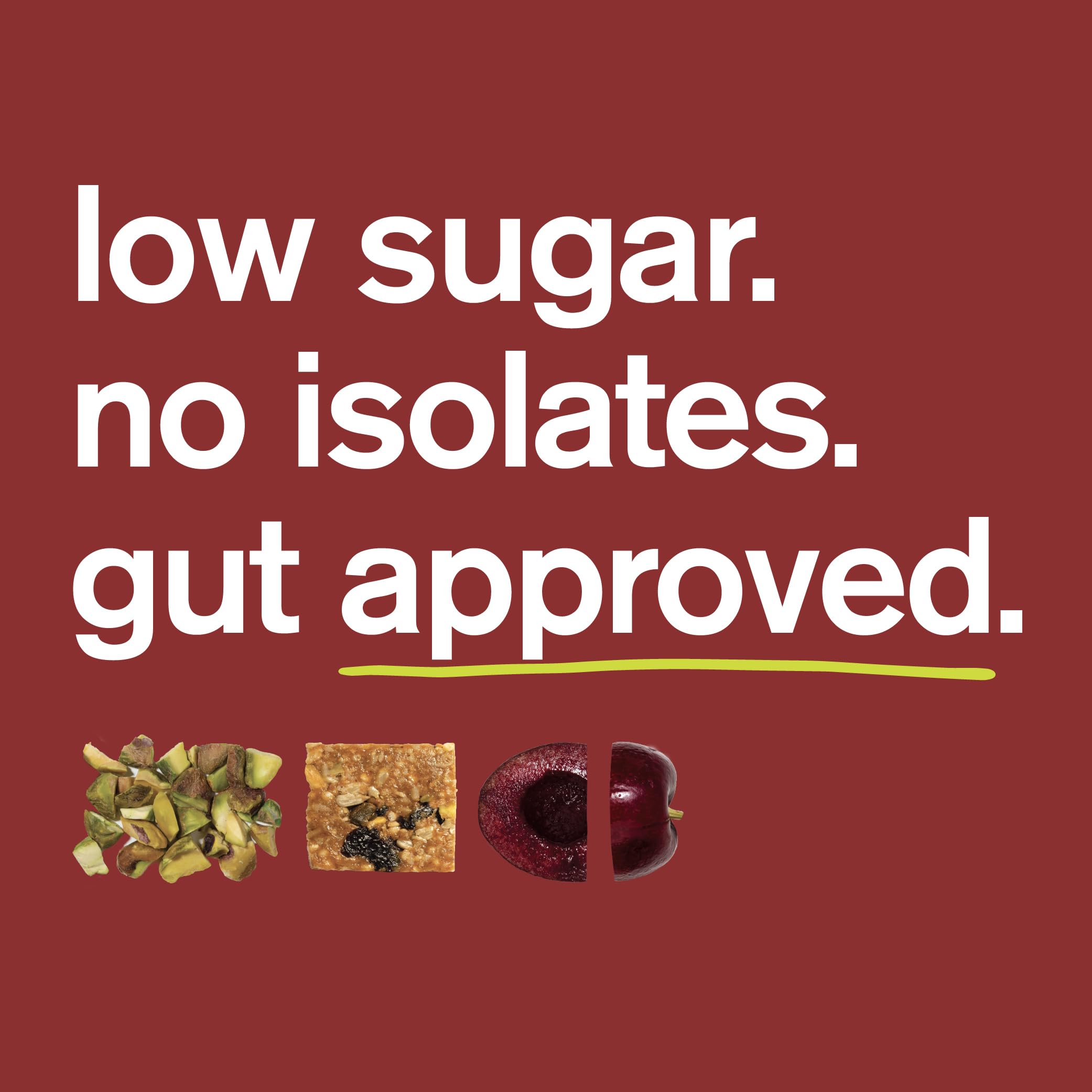 First bite of Skratch Labs Cherry Pistachio energy bar