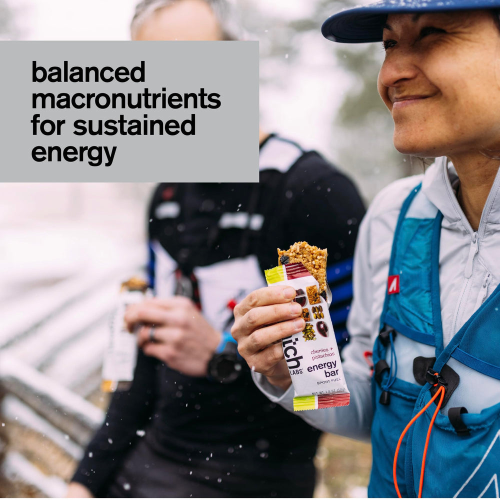 Skratch Labs Energy Bar kitchen counter display invites everyday snacking.