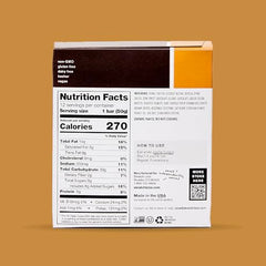Skratch Labs Energy Bar peanut butter chocolate cross-section showing texture and ingredients.