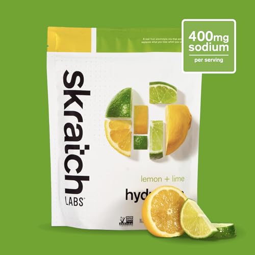 Skratch Labs Hydration Powder lemon-lime packets for convenient on-the-go mixing