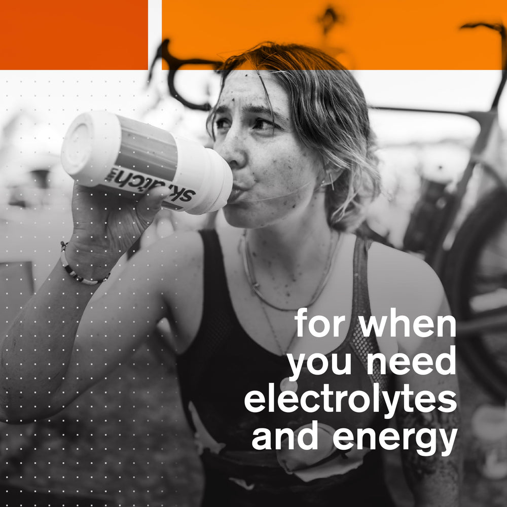 Skratch Labs Hydration Powder Orange eco-packaging reduces waste.