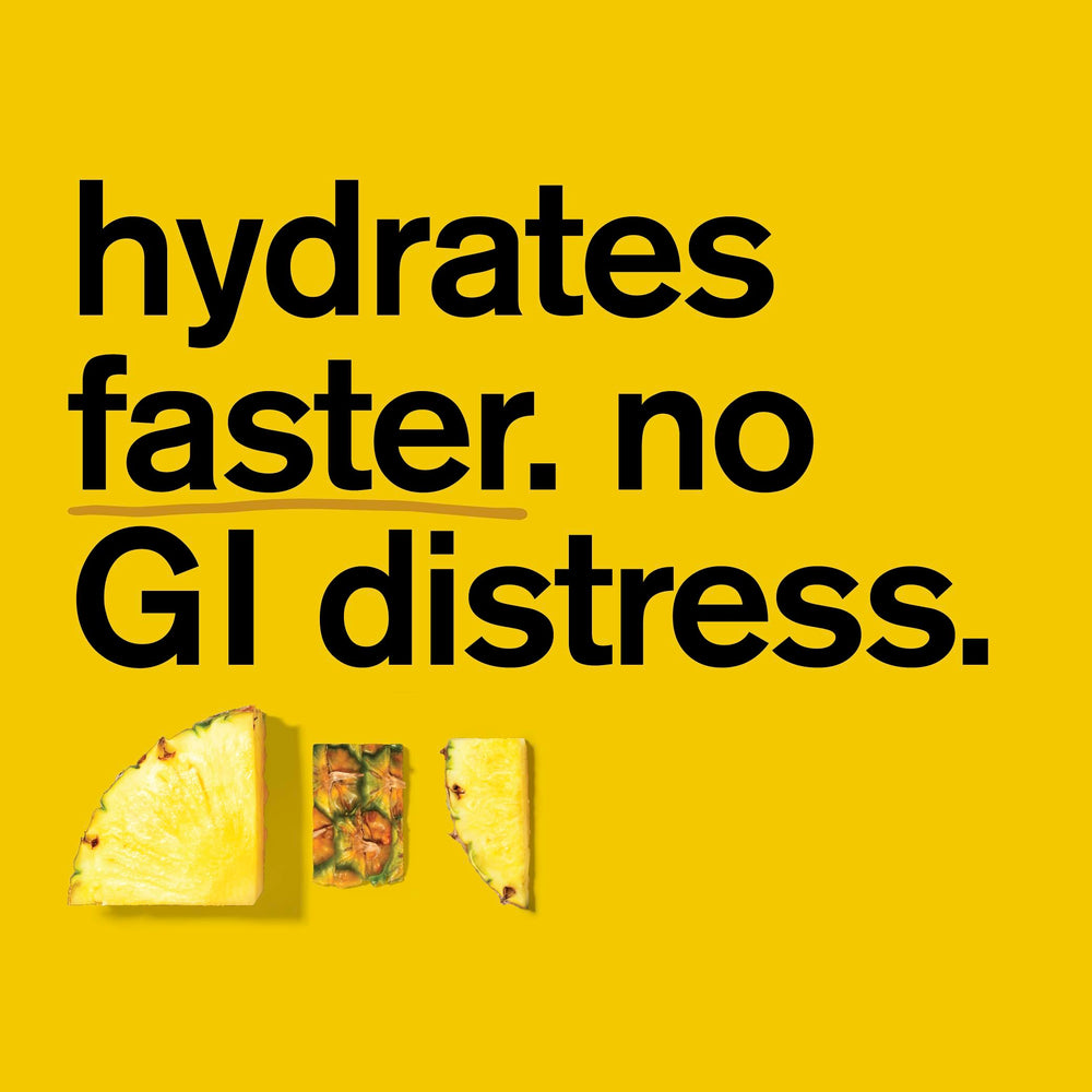Skratch Labs pineapple powder on a bottle during outdoor training.