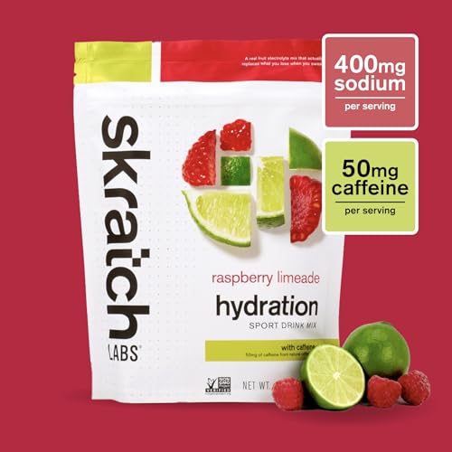 Skratch Labs hydration scoop beside powder for precise portioning