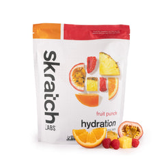 Skratch Labs Hydration Powder tub front showing 60 servings for ongoing workouts