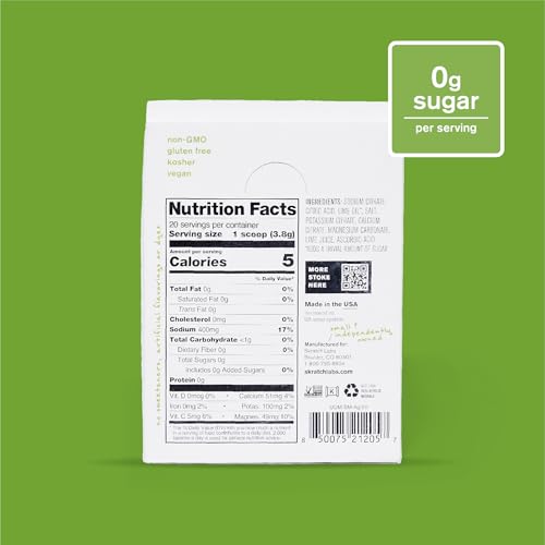 Skratch Labs unsweetened hydration drink being poured, emphasizing real fruit taste and hydration.