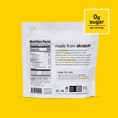 Skratch Labs Unsweetened Hydration mix dissolving in water demonstrates quick, sugar-free electrolyte balance