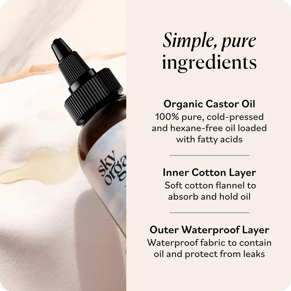 Sky Organics soft cotton wrap material offers gentle, breathable comfort.