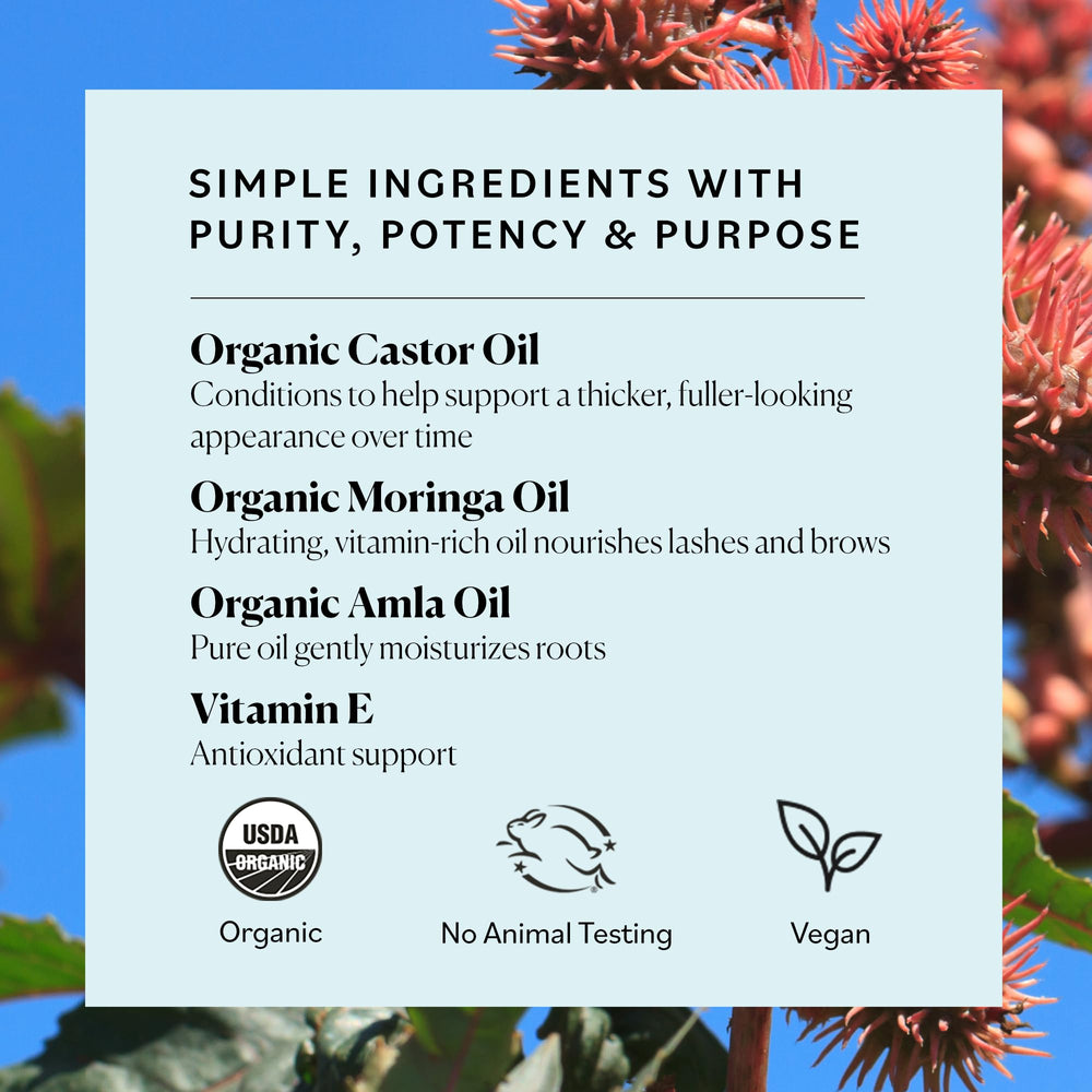 Sky Organics nightly-use scene suggests a simple self-care routine.