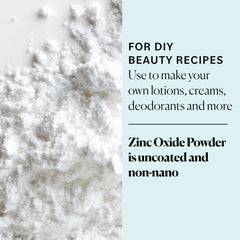 Sky Organics zinc oxide powder pure white texture suitable for cosmetics