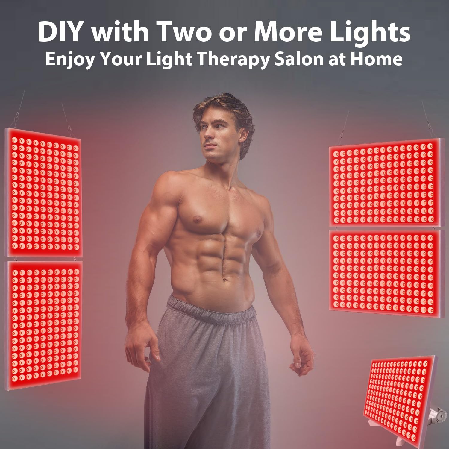 Skylaxy red light therapy gift-ready kit with stand