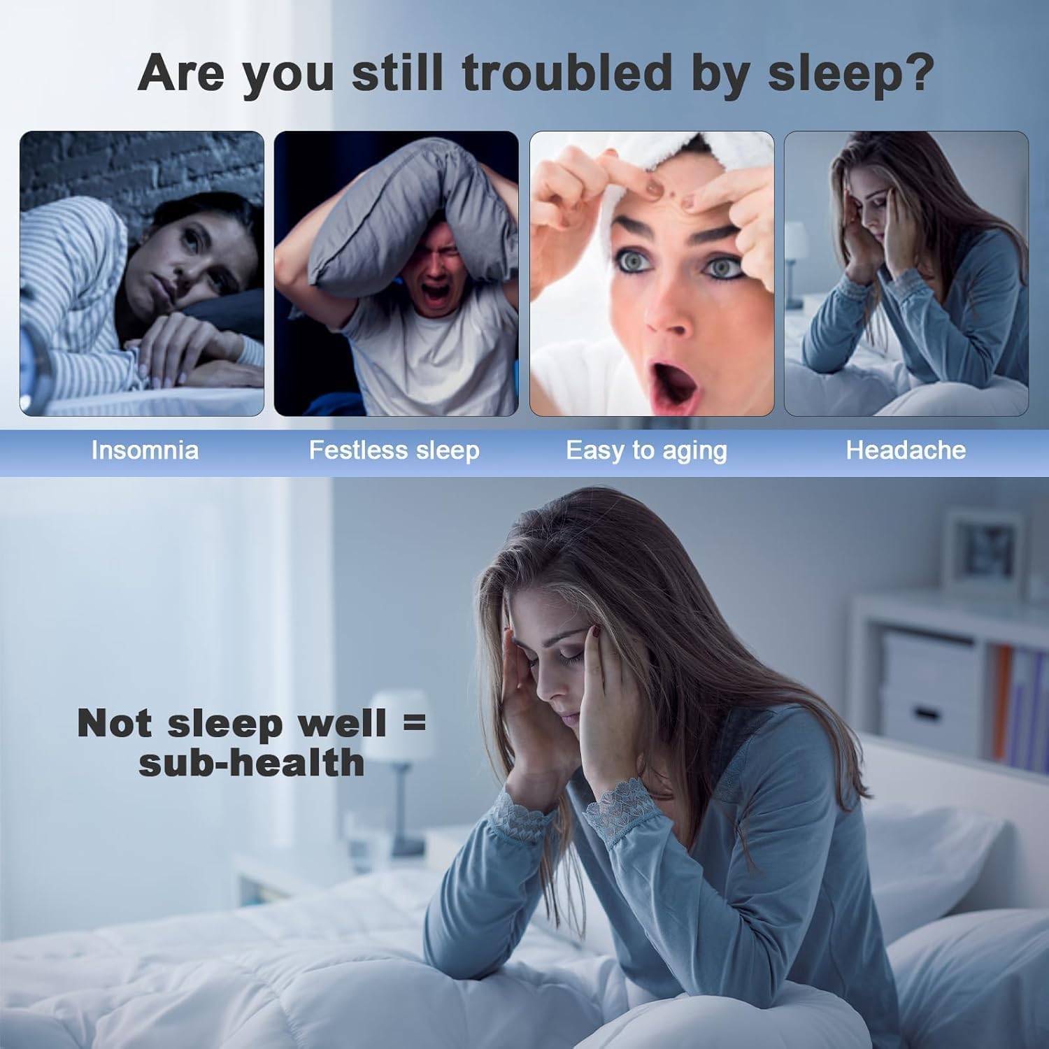 Sleep Patches Extra Strength bottle-pack display communicates long lasting nightly comfort