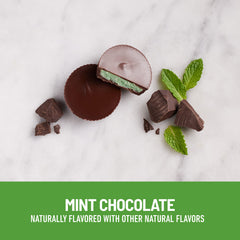 Serving SlimFast Mint Chocolate Keto Fat Bomb Cup as a dessert substitute