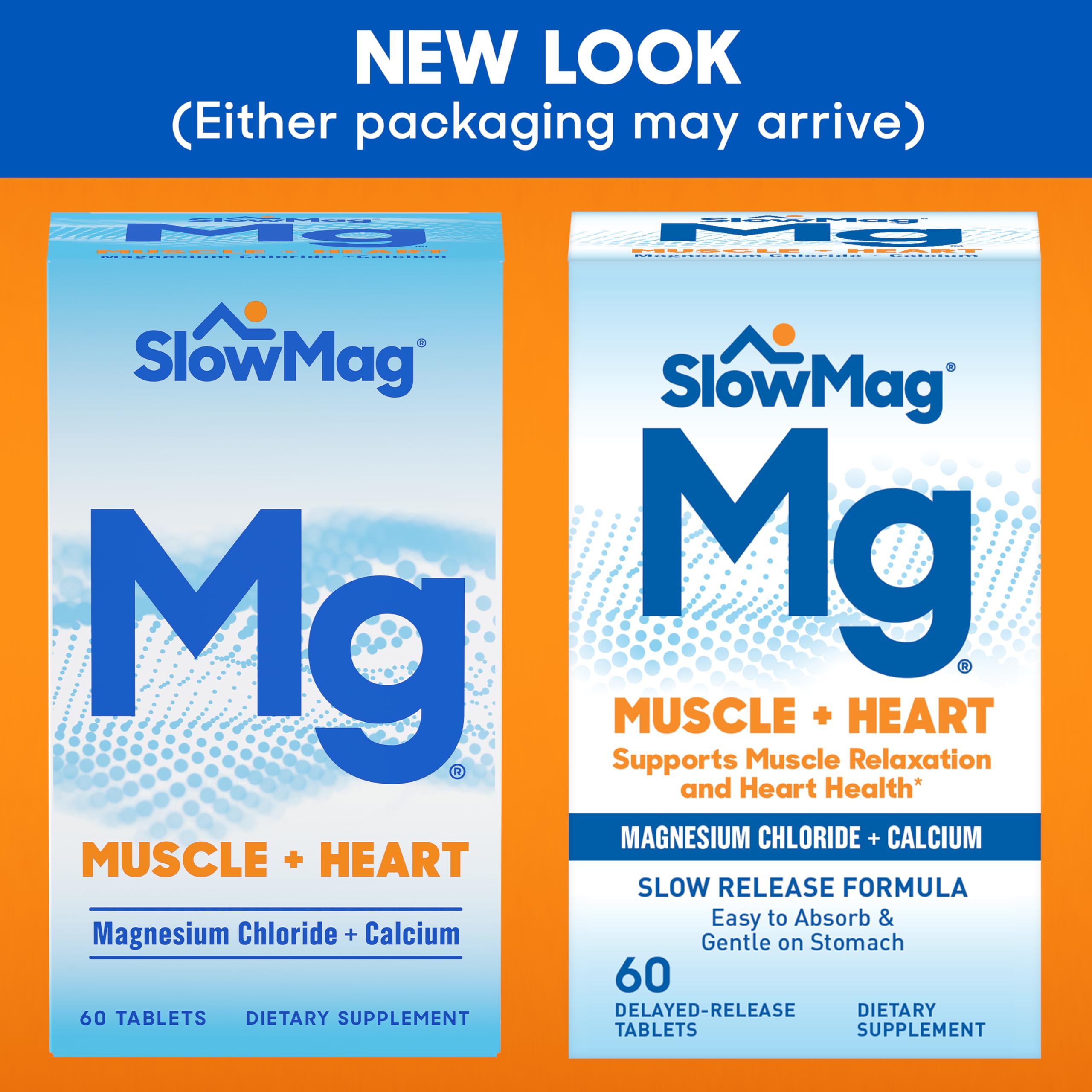 Slow-Mag calcium and magnesium formula supports nerve and muscle function.