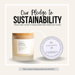 Slow North Forest Bathing Candle scent profile evokes spring in any room