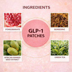 Slrvio GLP-1 Patch botanical blend with berberine, pomegranate, cinnamon for vegan wellness.