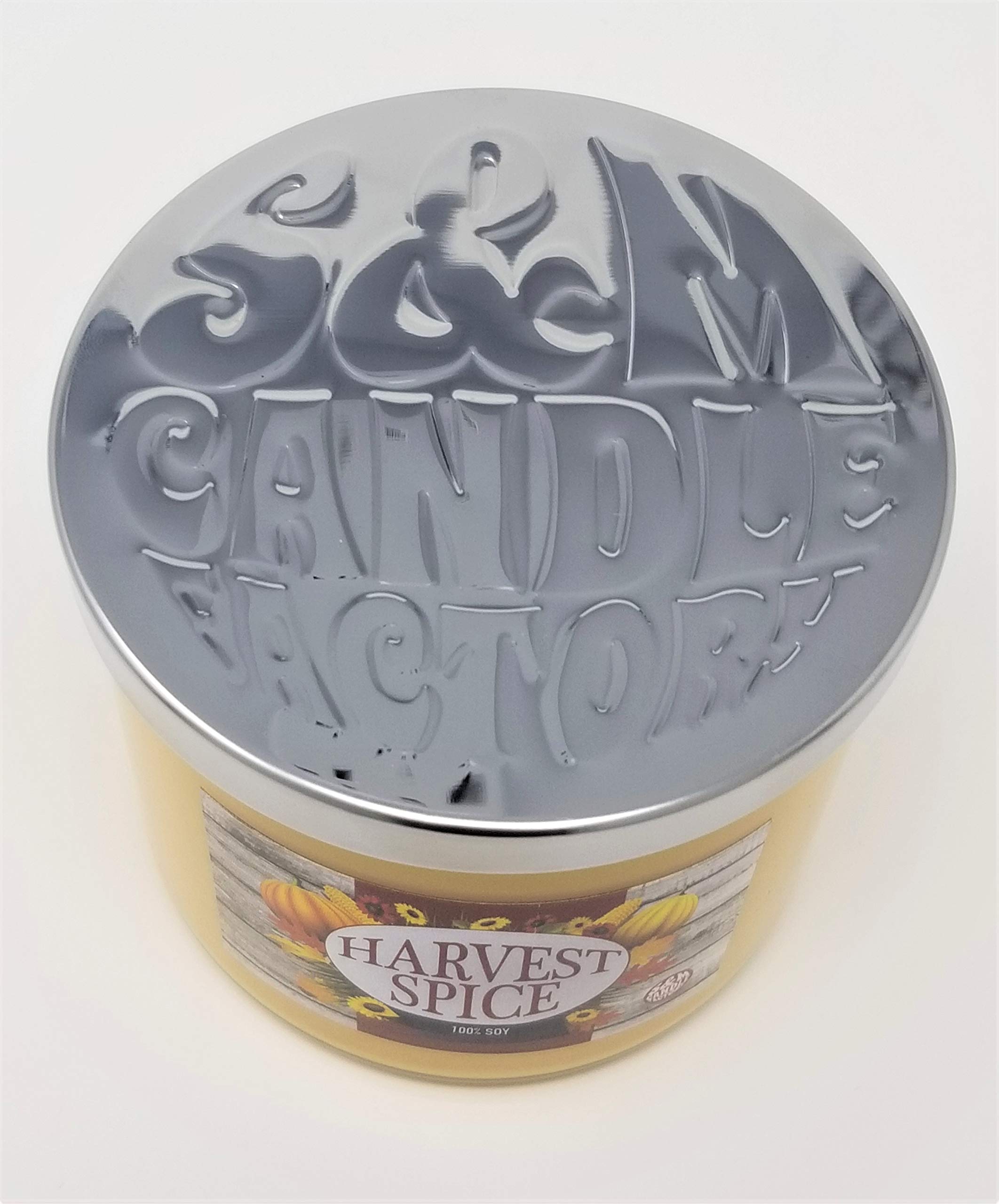 S&M Candle Factory Harvest Candle with 100% soy wax for clean, long-lasting burn.