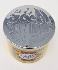 S&M Candle Factory Harvest Candle with 100% soy wax for clean, long-lasting burn.