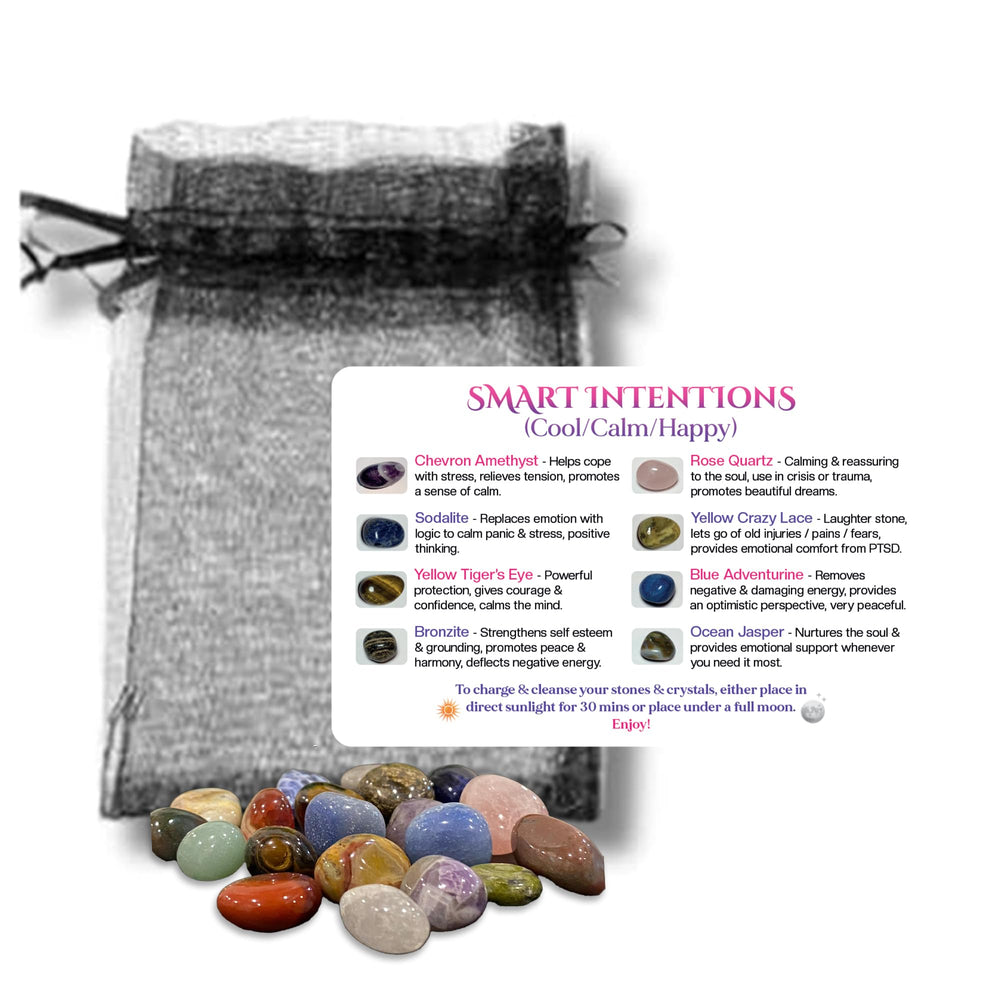 Smart Intentions anxiety relief bracelet worn for portable calm throughout the day.