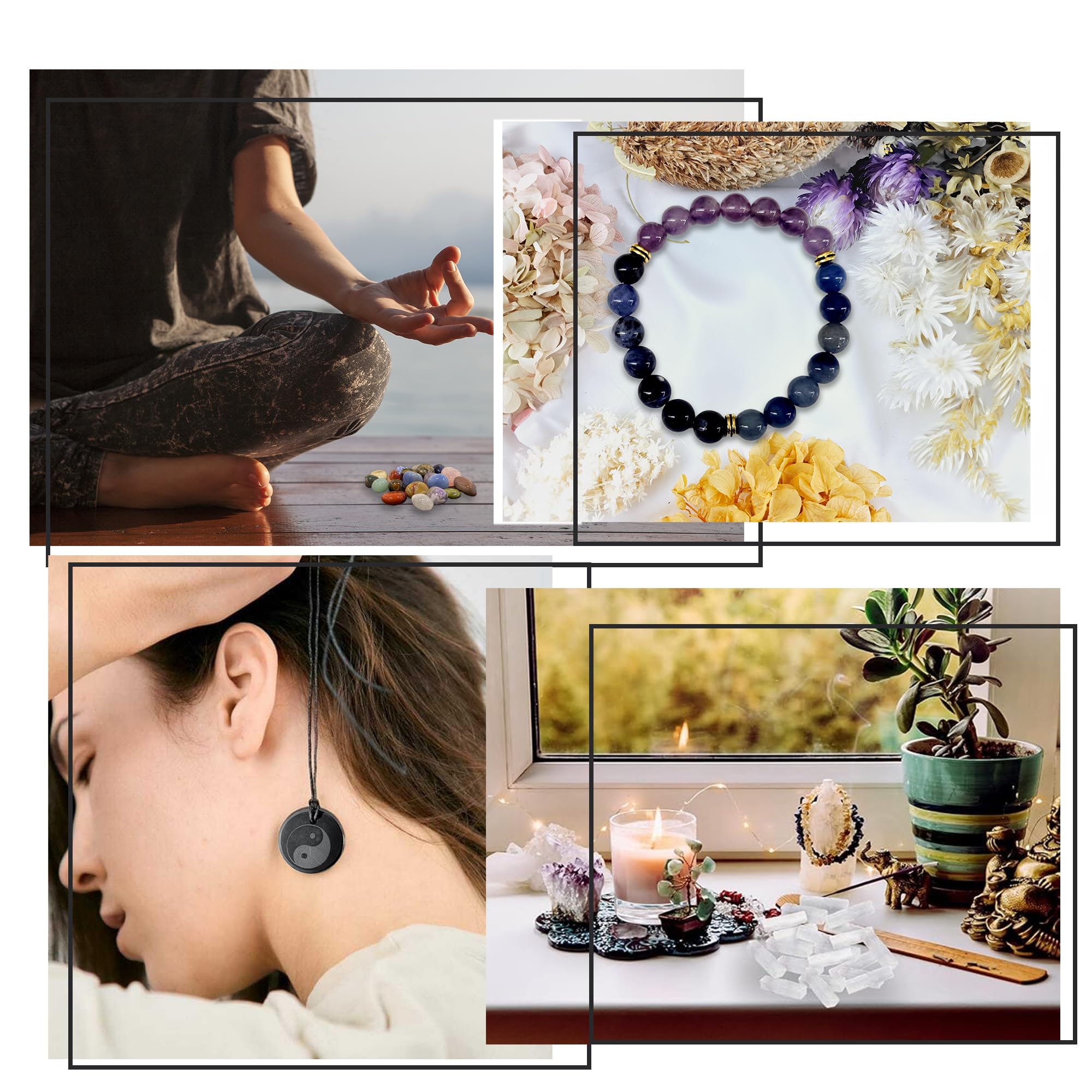 Smart Intentions harmonic energy collection conveying holistic stress-relief potential.