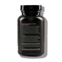 SMARTERNUTRITION creatine monohydrate capsules closeup highlighting vegan formula.