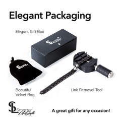 Gift box and velvet pouch with Smarter LifeStyle bracelet ready for gifting.