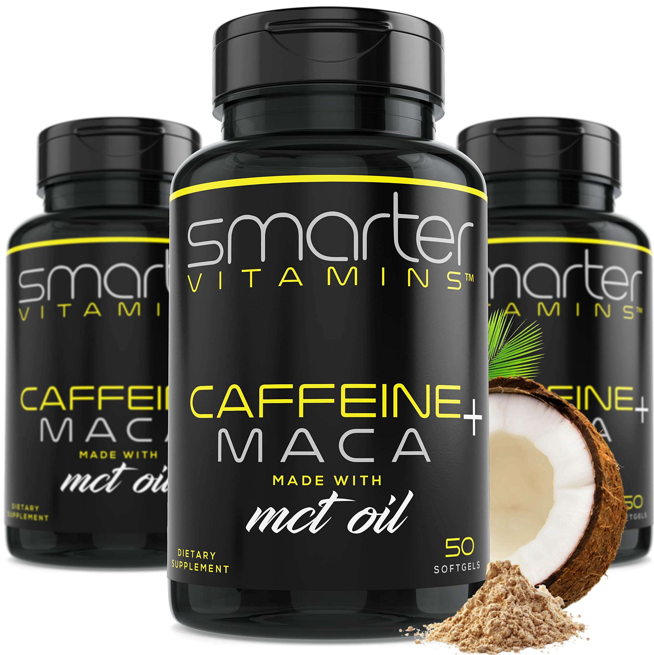 SmarterVitamins energy pills bottle — steady daytime energy support