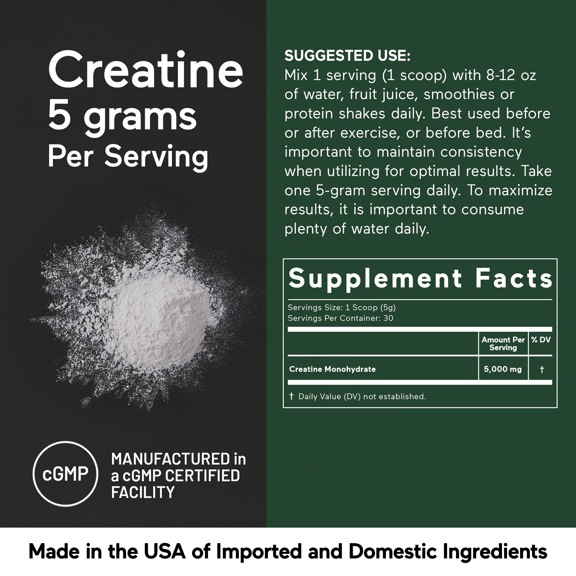 SMARTERNUTRITION creatine powder gluten-free badge on the jar.
