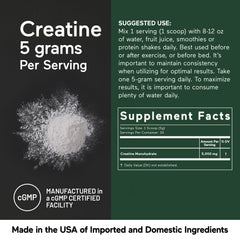 SMARTERNUTRITION creatine powder gluten-free badge on the jar.