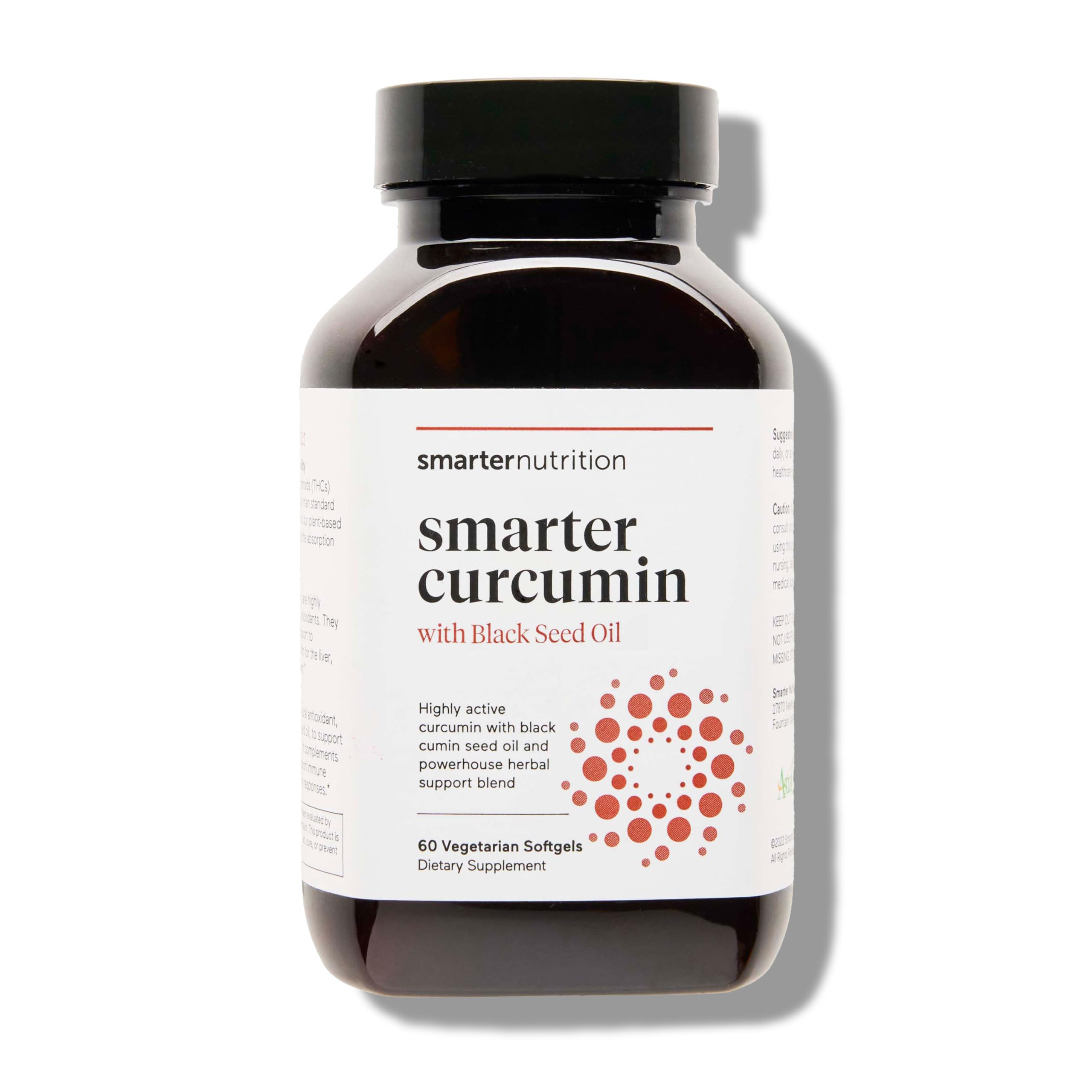 SMARTERNUTRITION Curcumin Softgels bottle front for a high-absorption turmeric supplement