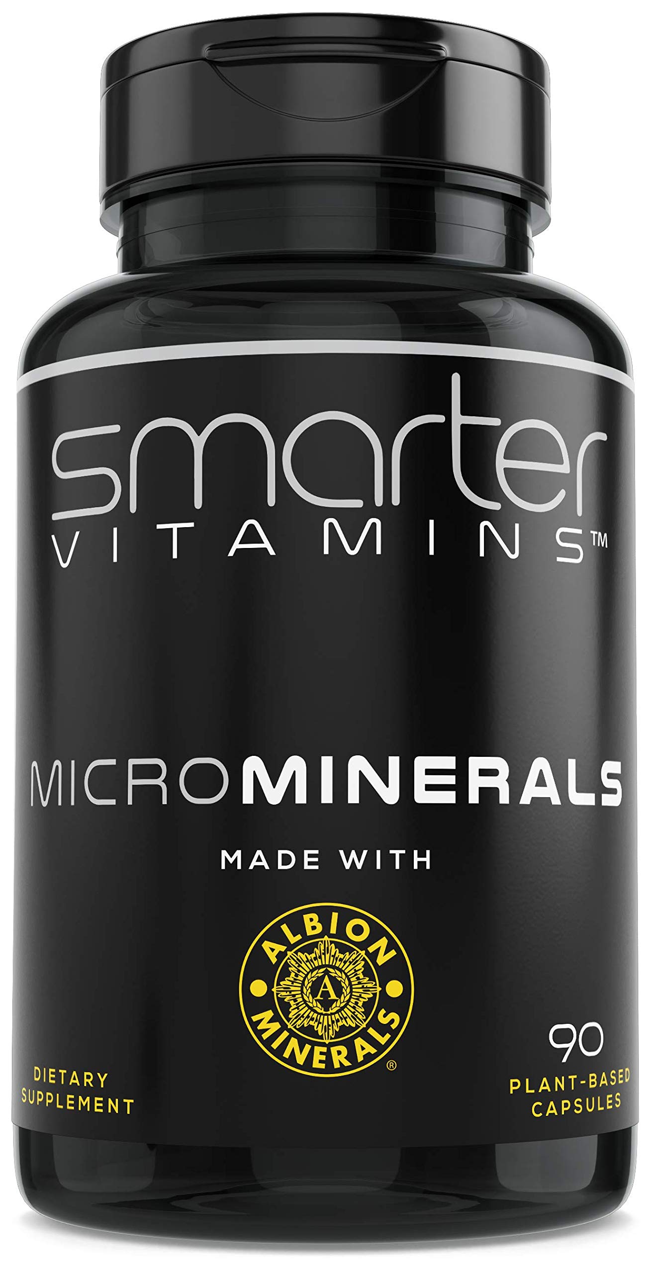 SmarterVitamins 15mg Zinc Glycinate bottle on a clean surface for daily mineral support.