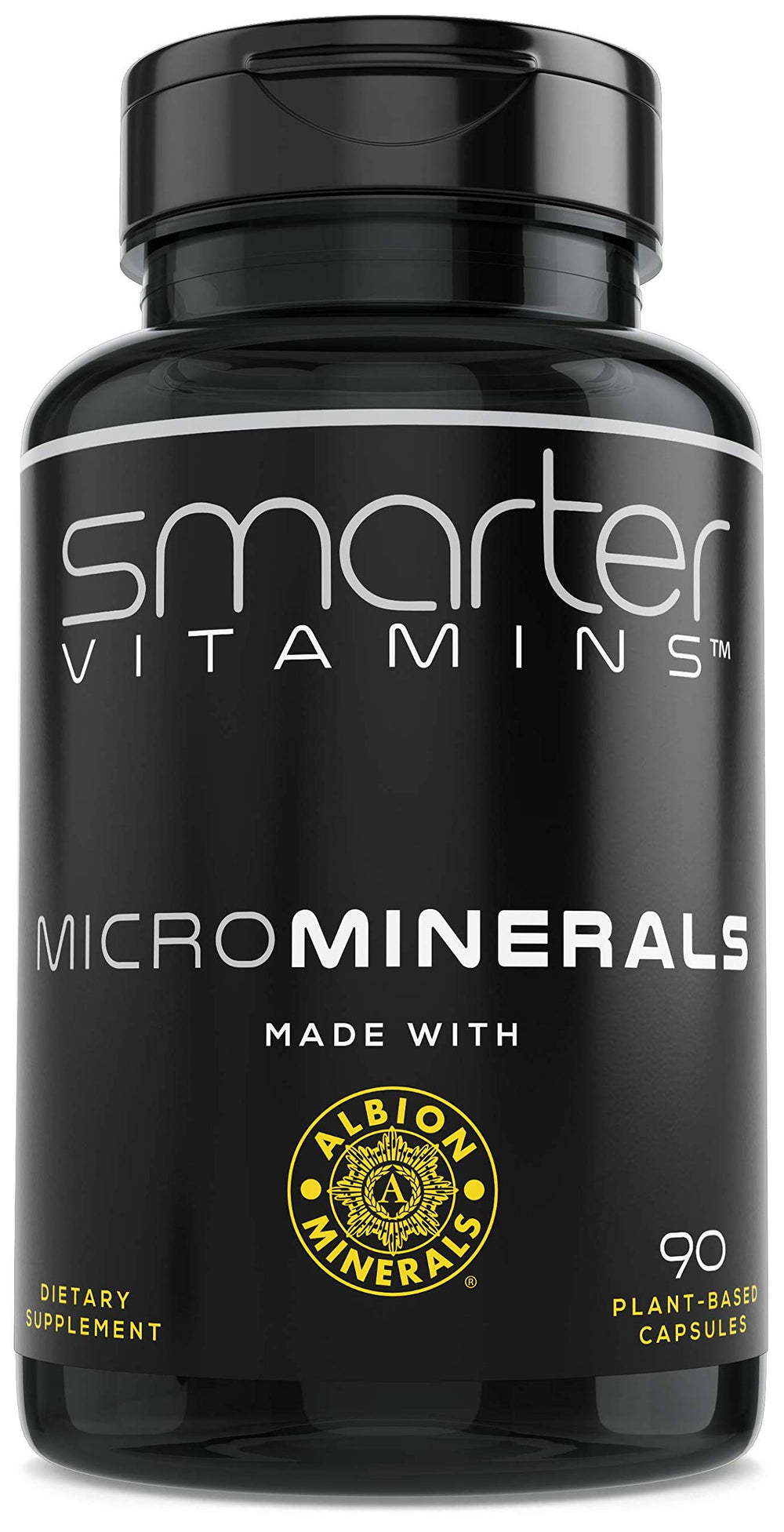 SmarterVitamins 15mg Zinc Glycinate bottle on a clean surface for daily mineral support.