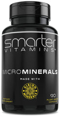 SmarterVitamins 15mg Zinc Glycinate bottle on a clean surface for daily mineral support.