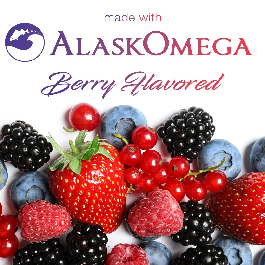 SmarterVitamins AlaskOmega label highlights sustainably wild-caught EPA and DHA