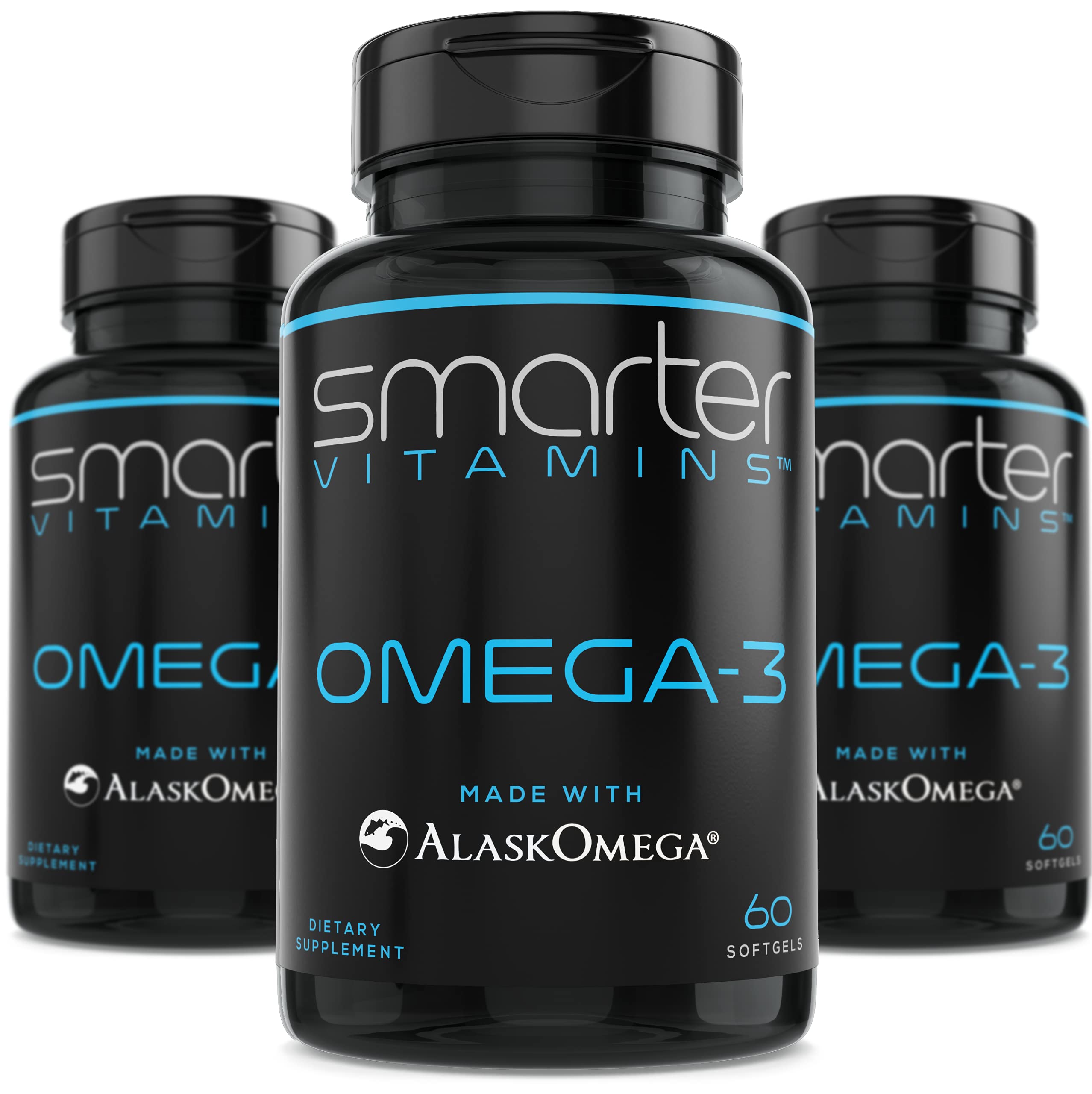 SmarterVitamins Omega-3 Berry Bottle for daily wellness and triple-strength EPA/DHA