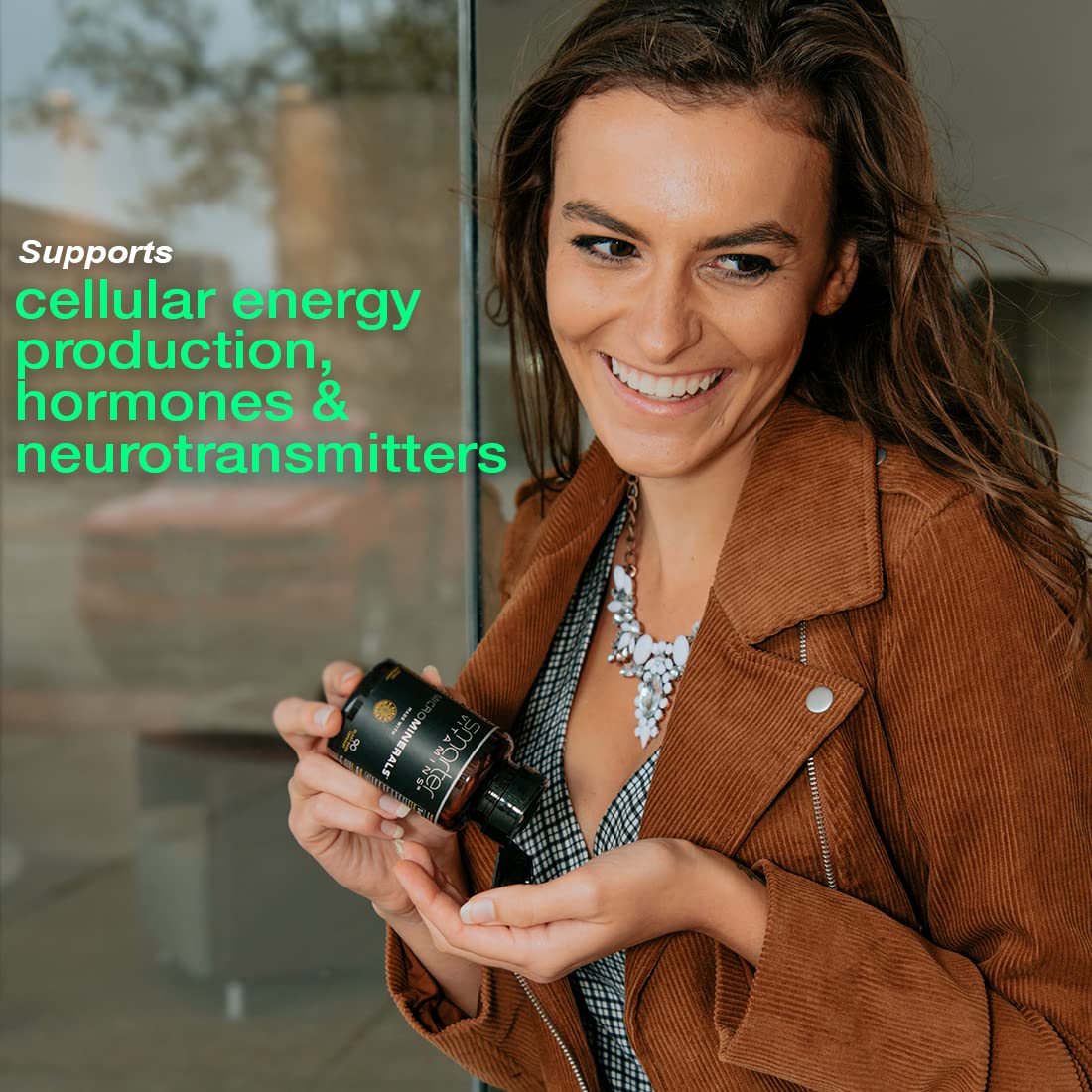 Plant-based capsules provide vegan-friendly mineral support.