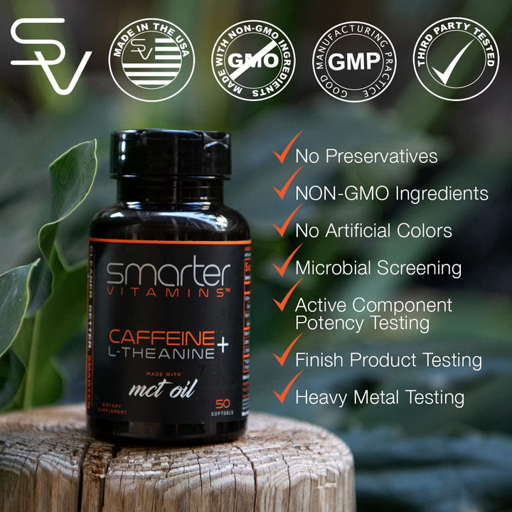 SmarterVitamins third-party tested seal ensures quality.
