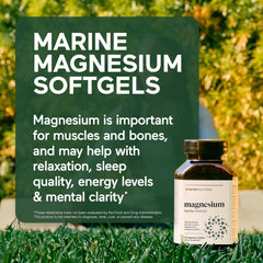 SMARTERNUTRITION Aquamin magnesium mineral complex label signals high bioavailability.