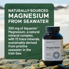 SMARTERNUTRITION Smarter Marine Magnesium capsules pour shows easy-to-swallow softgels for ongoing use.