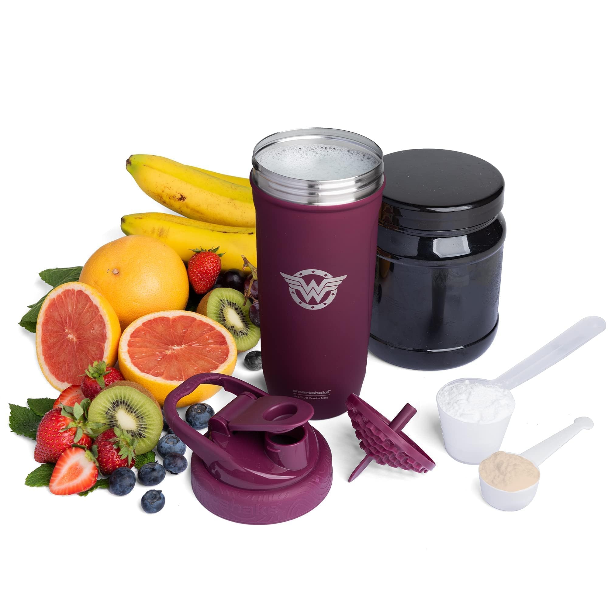 Smartshake DC Comics Reforce bottle 900 ml capacity suits workouts and meals.