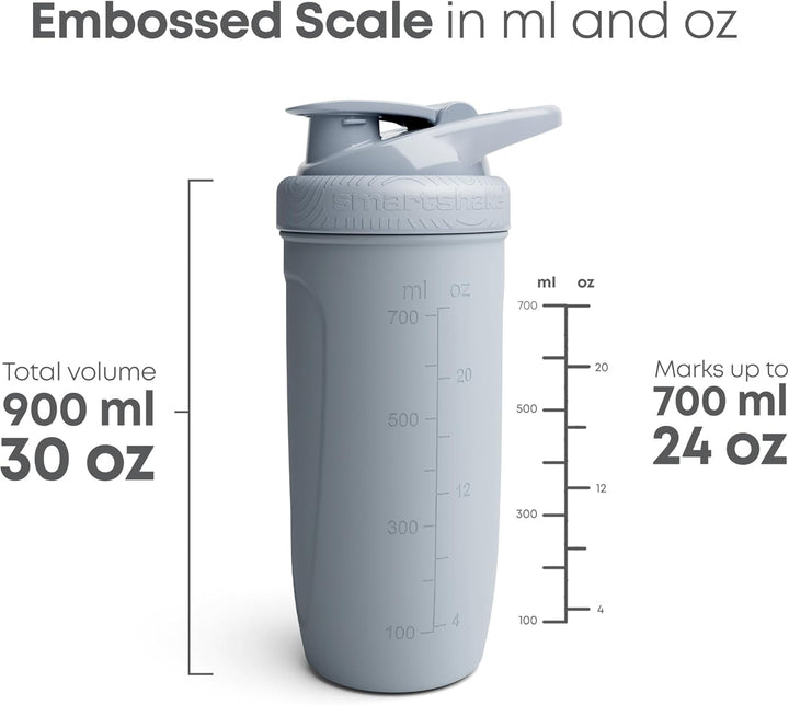 Smartshake Reforce bottle matte finish provides non-slip grip during training.