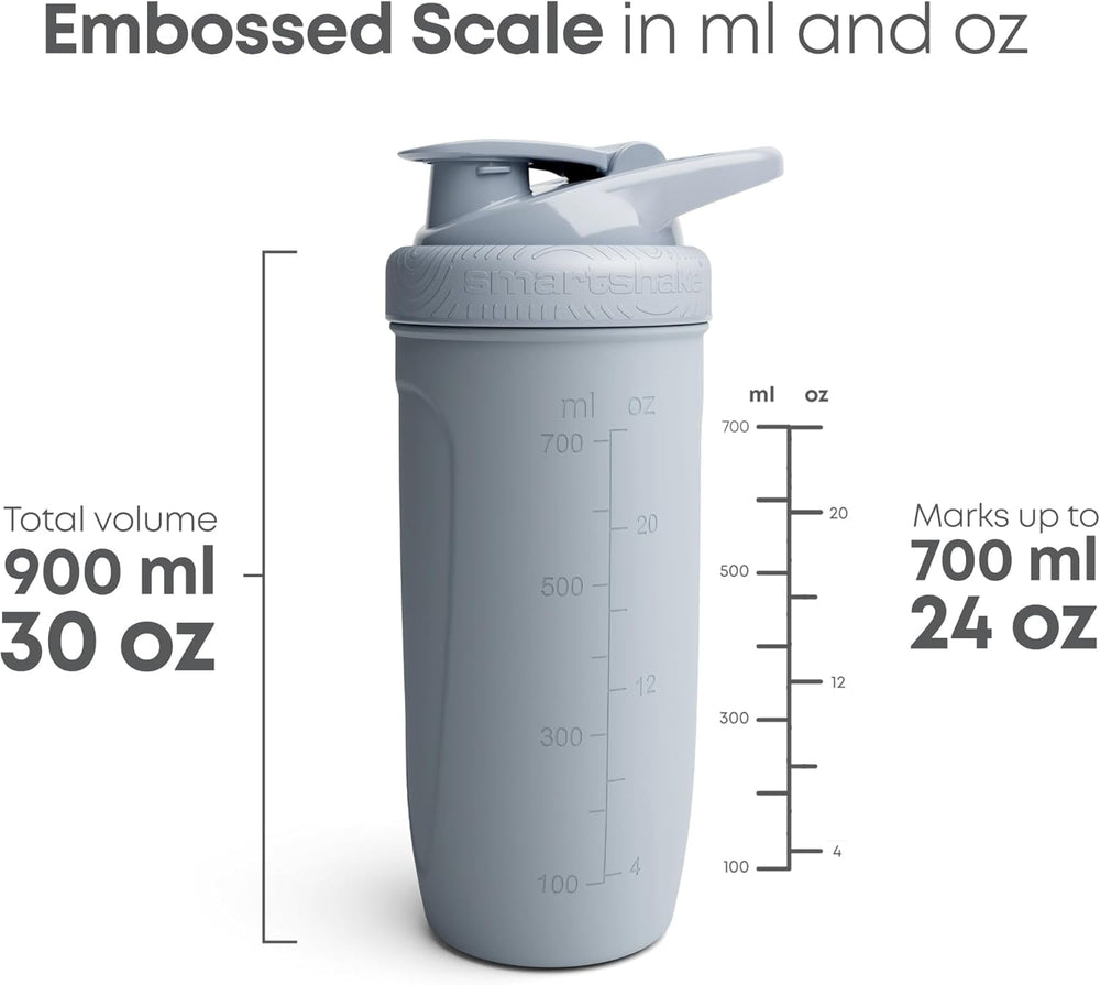 Smartshake Reforce bottle matte finish provides non-slip grip during training.