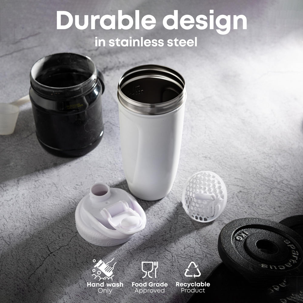 Smartshake Rockband Reforce leakproof lid in black ensuring secure shake on the go
