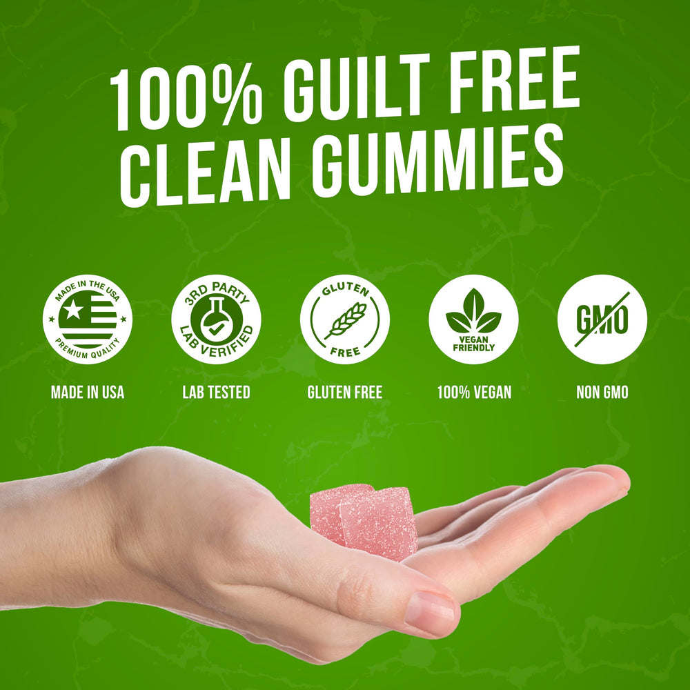 Smash Creatine Gummies watermelon gummies in hand for on-the-go use