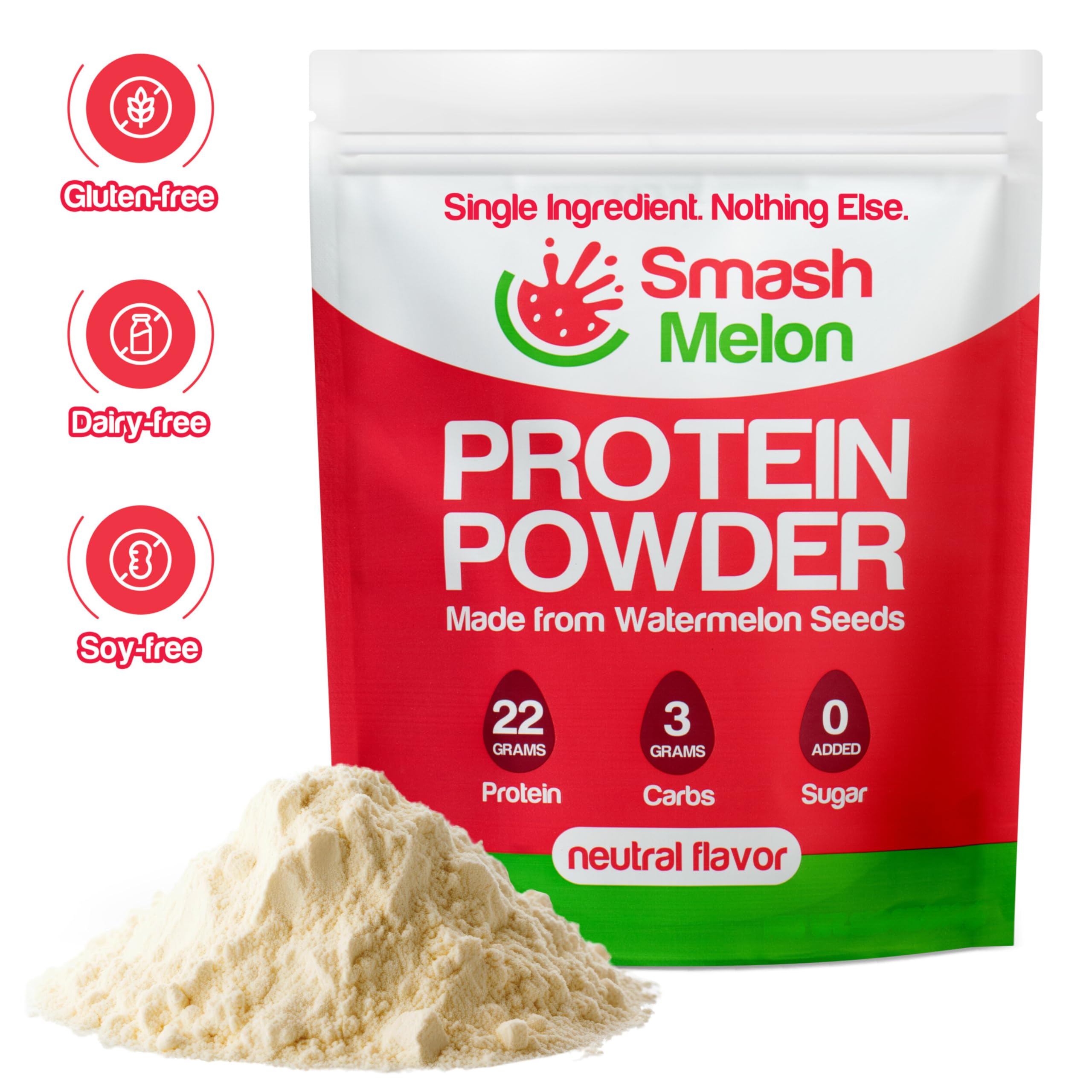 Smash Melon unflavored powder blends seamlessly into recipes without altering taste.