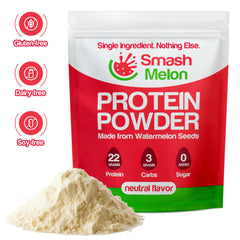 Smash Melon unflavored powder blends seamlessly into recipes without altering taste.
