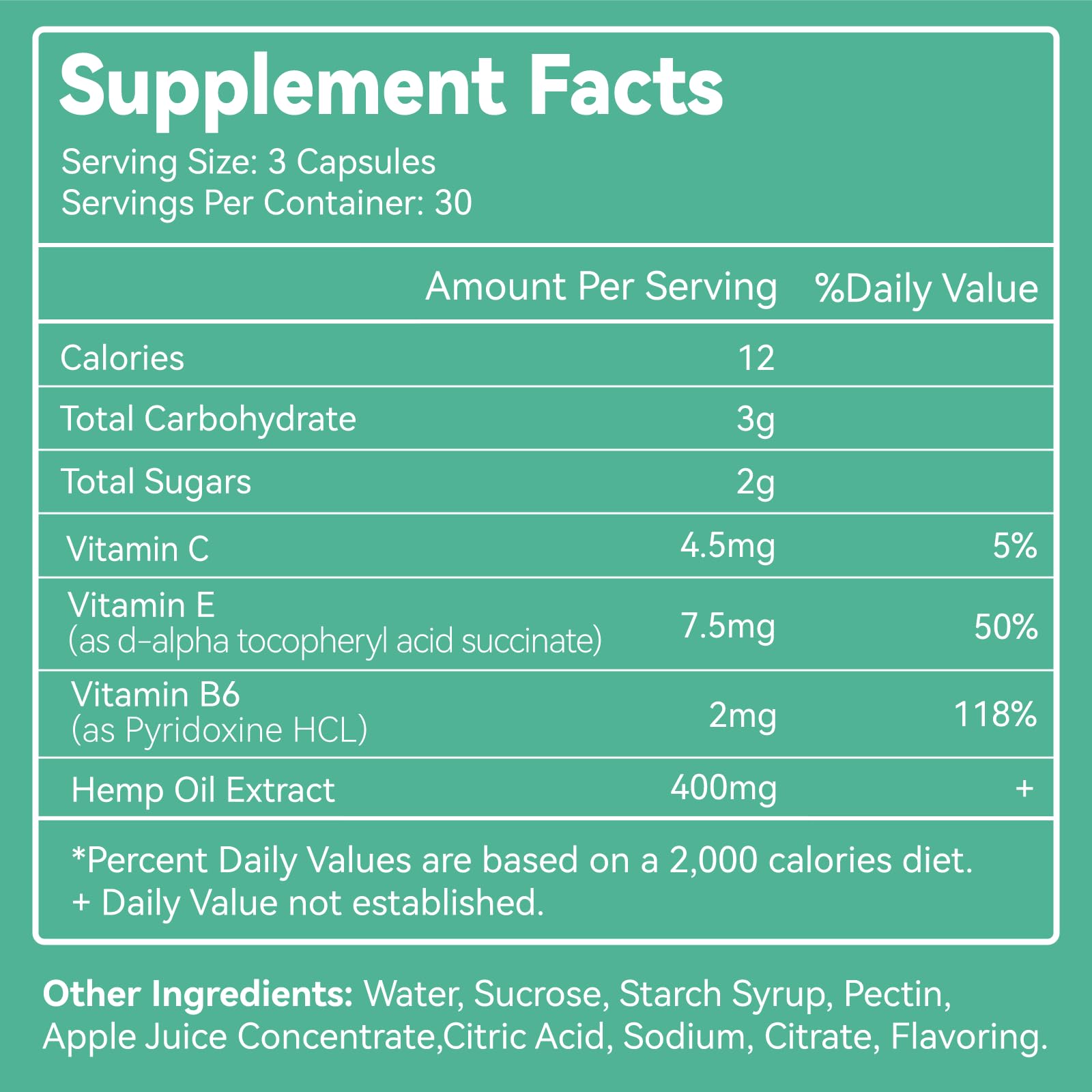 SmildeHeal 2-pack hemp gummies side view, ideal for daily routine.
