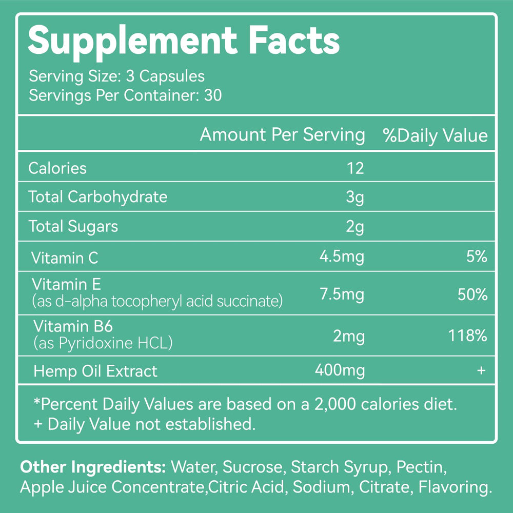 SmildeHeal 2-pack hemp gummies side view, ideal for daily routine.