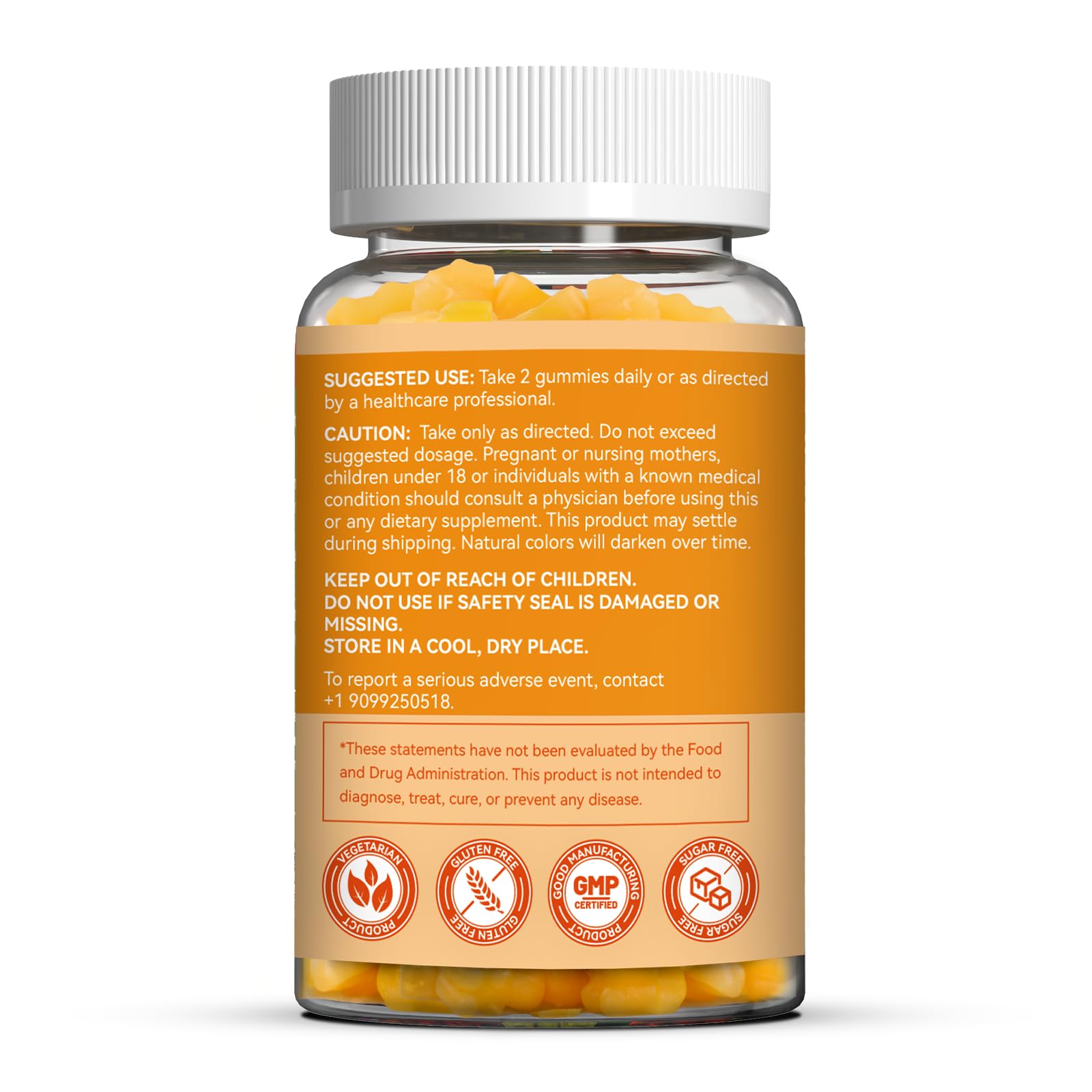 SmildeHeal B2 Gummies diet-friendly icons highlight vegan and allergen-free formula.