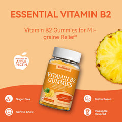 SmildeHeal B2 Gummies nutrition label emphasizes riboflavin 400 mg per serving.